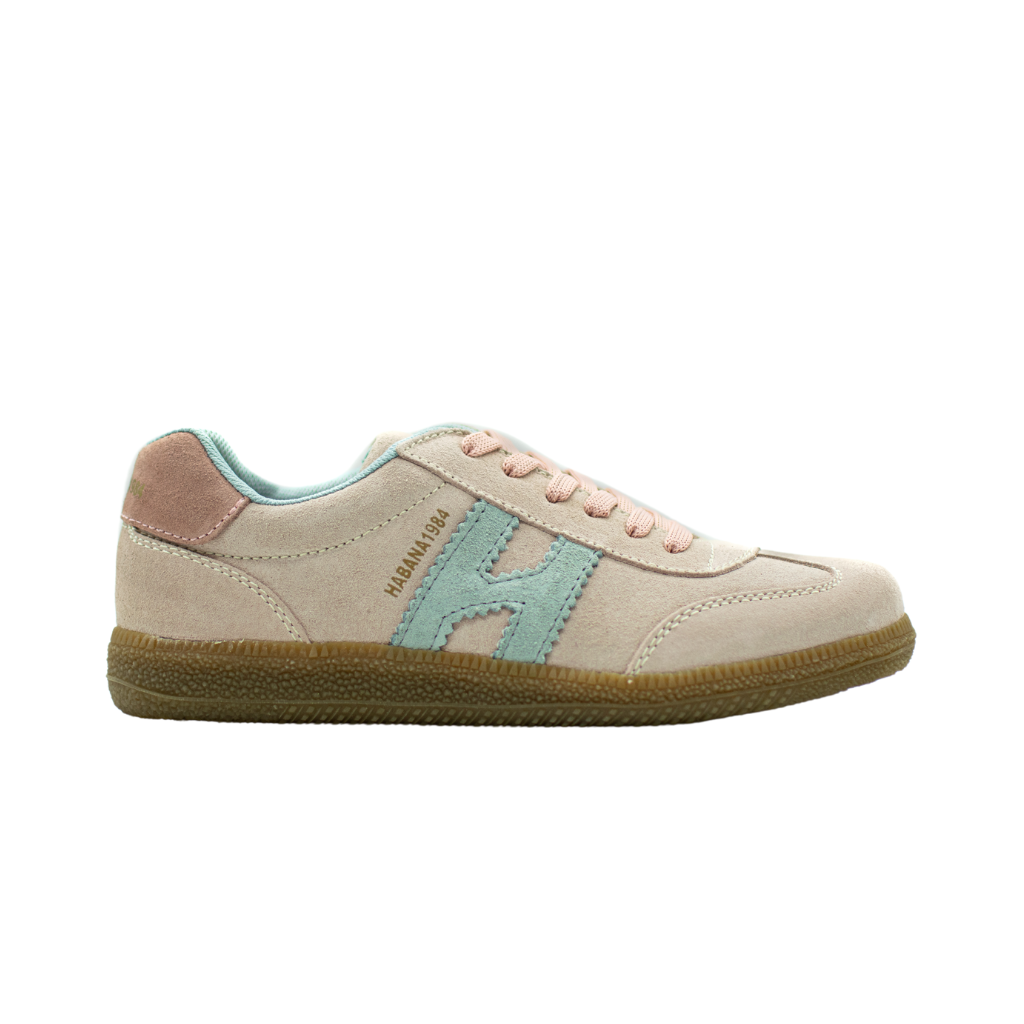 Zapatillas Habana en piel color nude