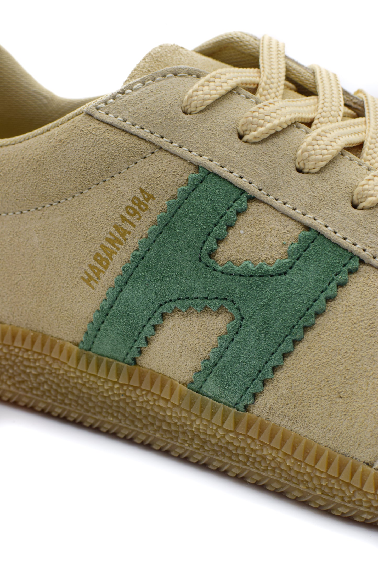 Zapatillas Habana de piel en crudo