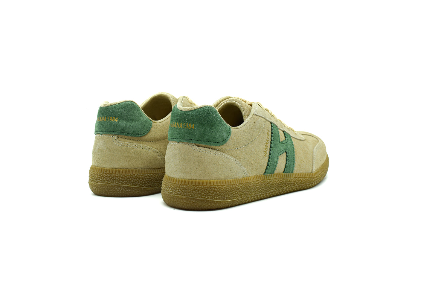 Zapatillas Habana de piel en crudo