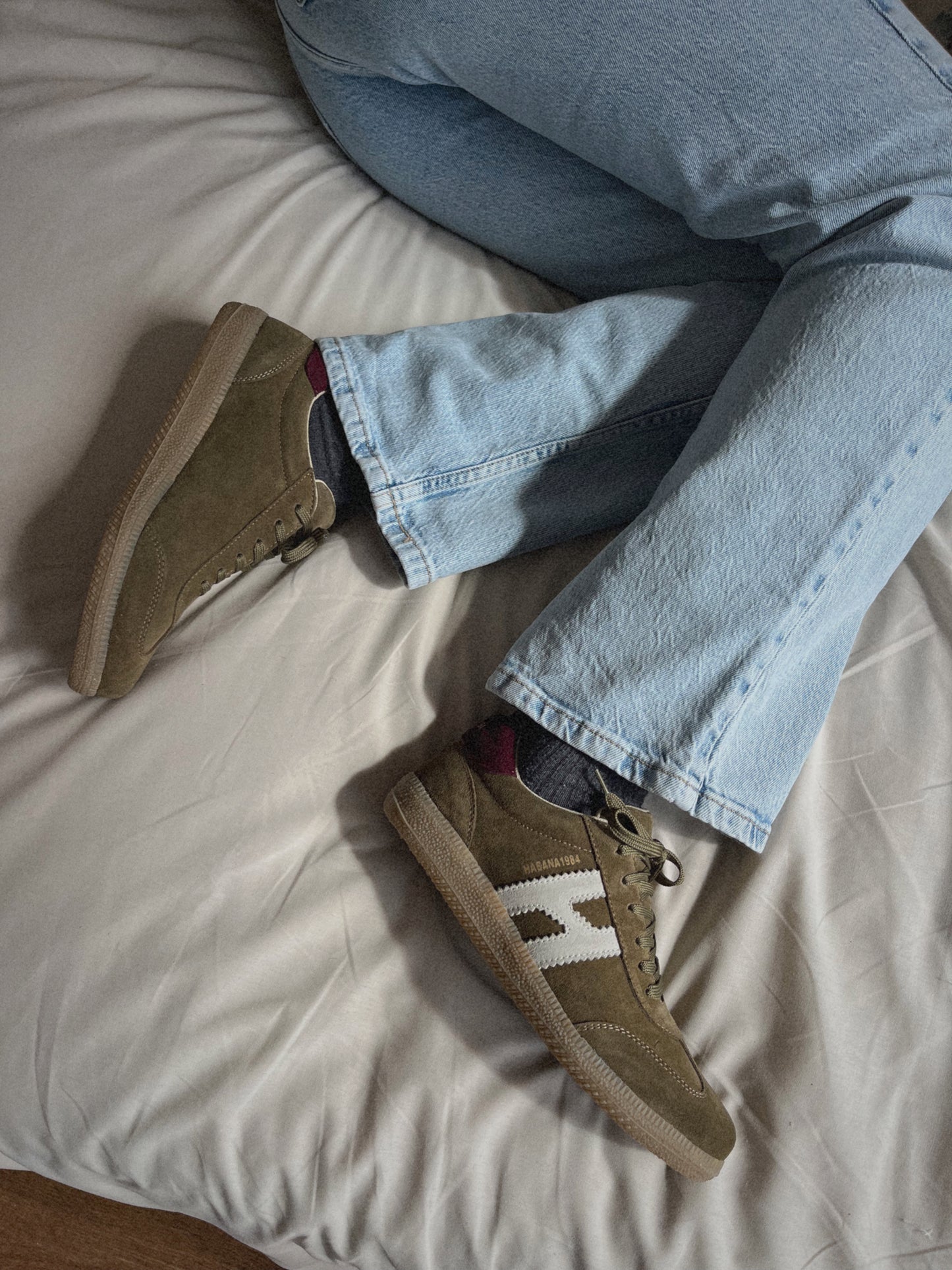 Zapatillas Habana en piel trebol
