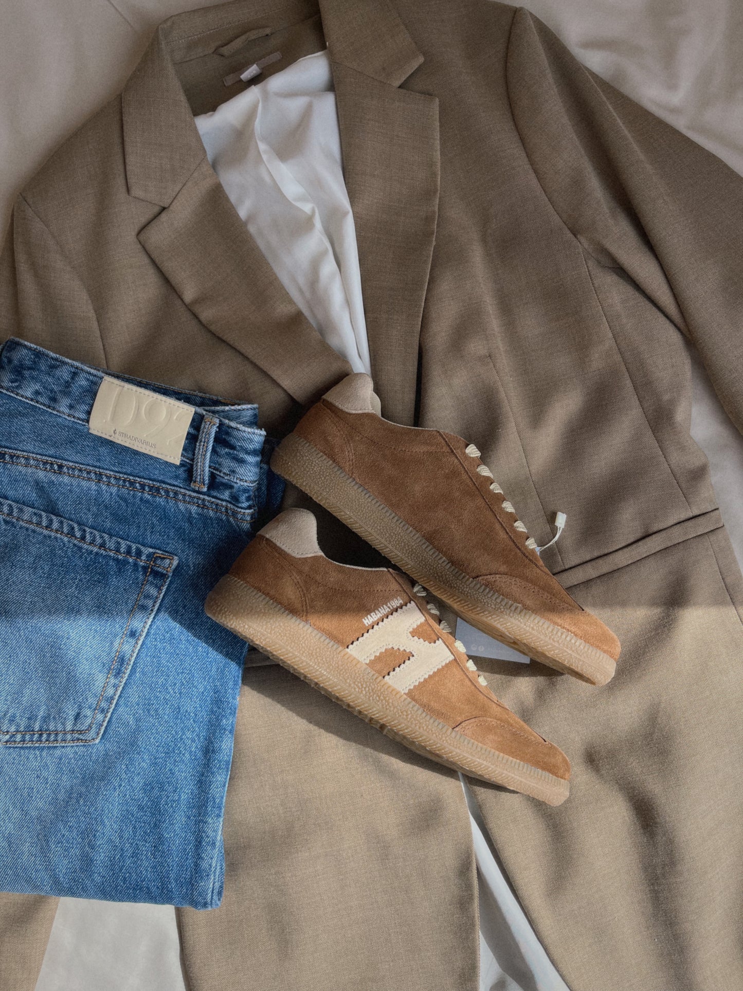 Zapatillas Habana de piel en visón