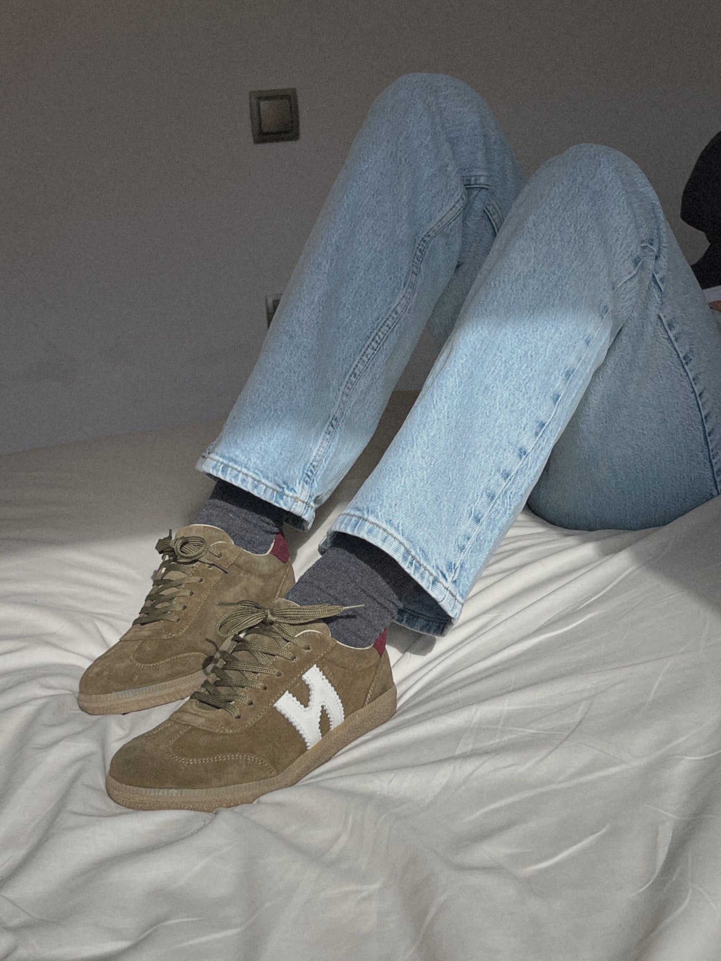 Zapatillas Habana en piel trebol