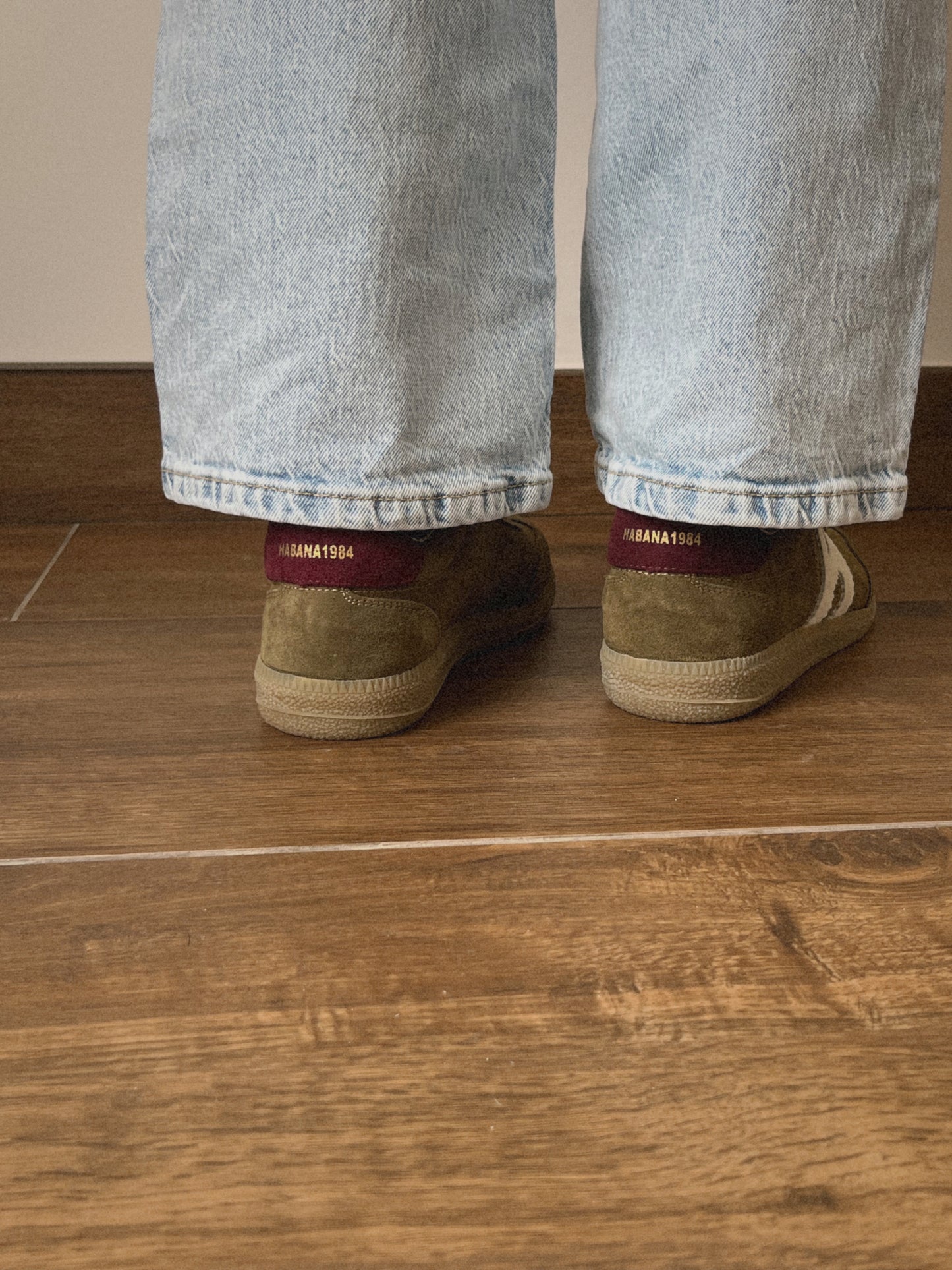 Zapatillas Habana en piel trebol