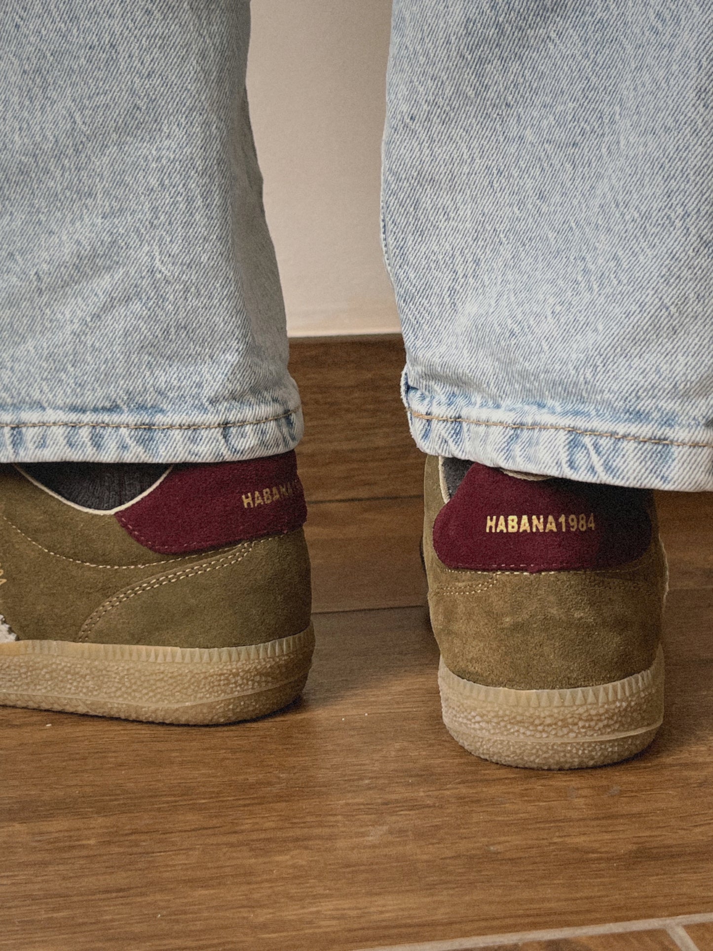 Zapatillas Habana en piel trebol
