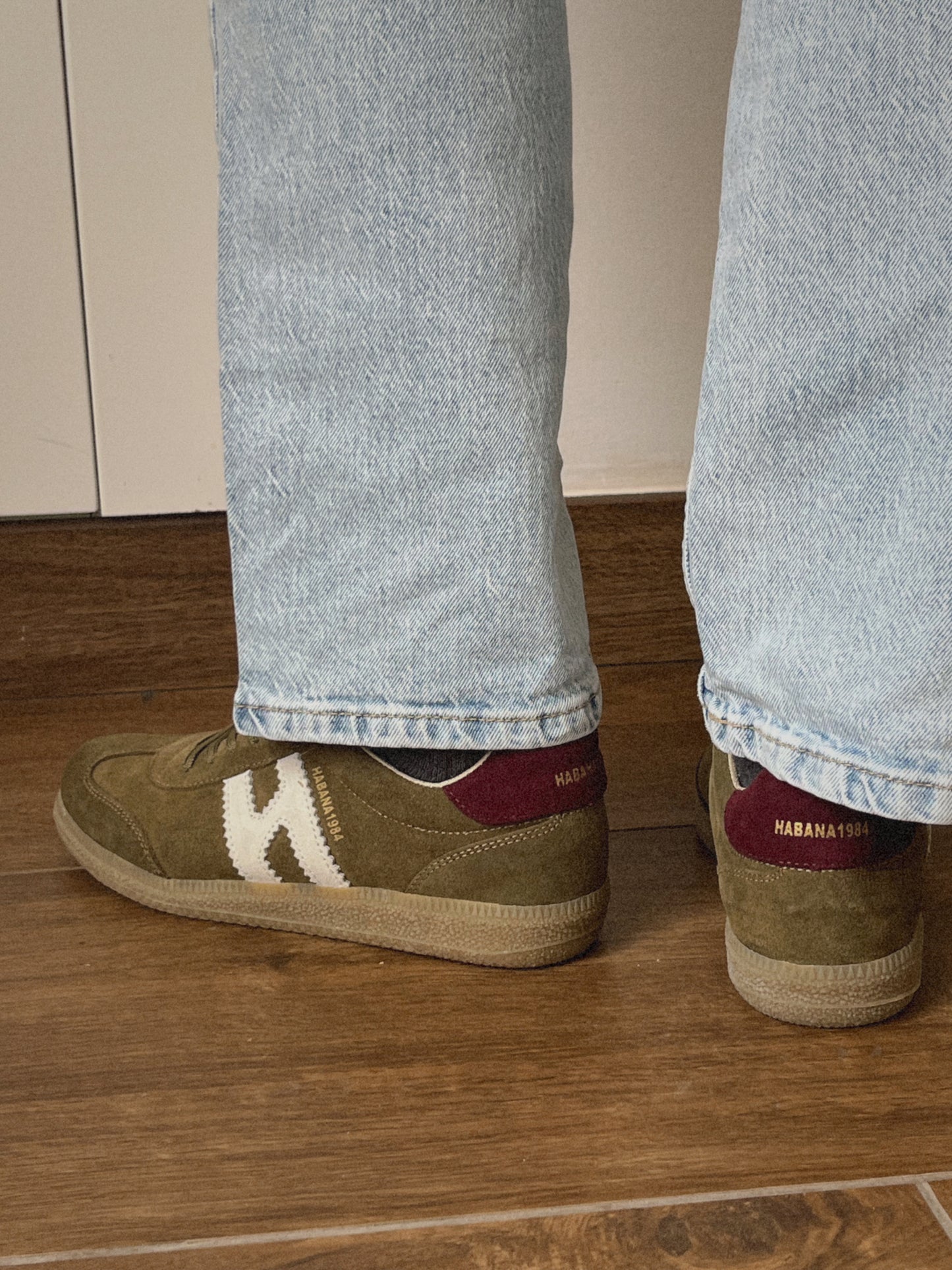 Zapatillas Habana en piel trebol