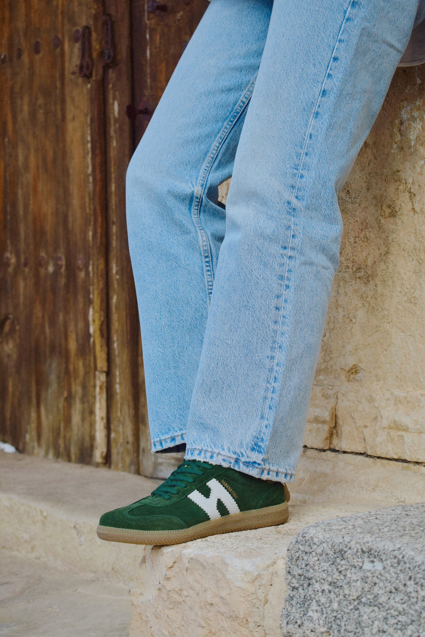 Zapatillas Habana de piel en Bosque
