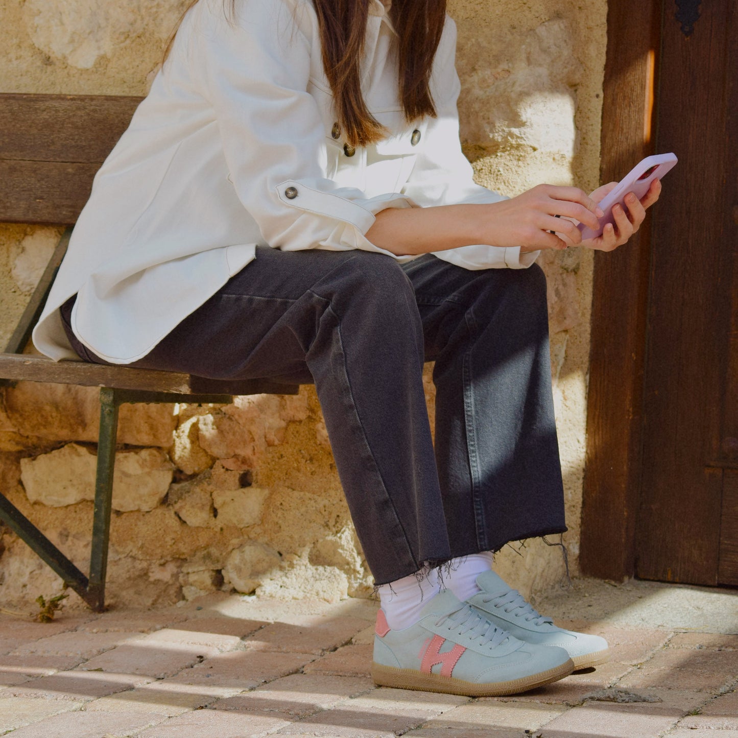 Zapatillas Habana azul y rosa