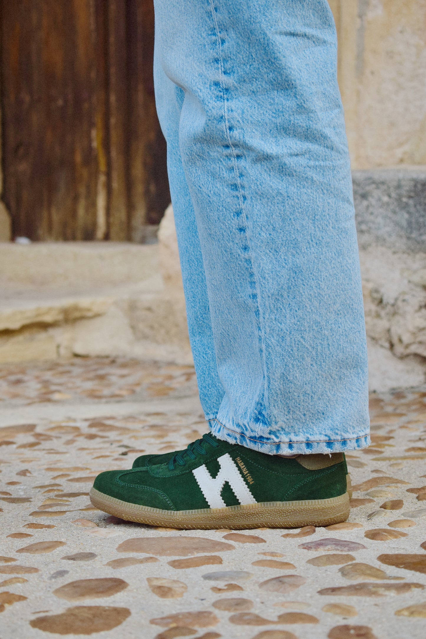 Zapatillas Habana de piel en Bosque