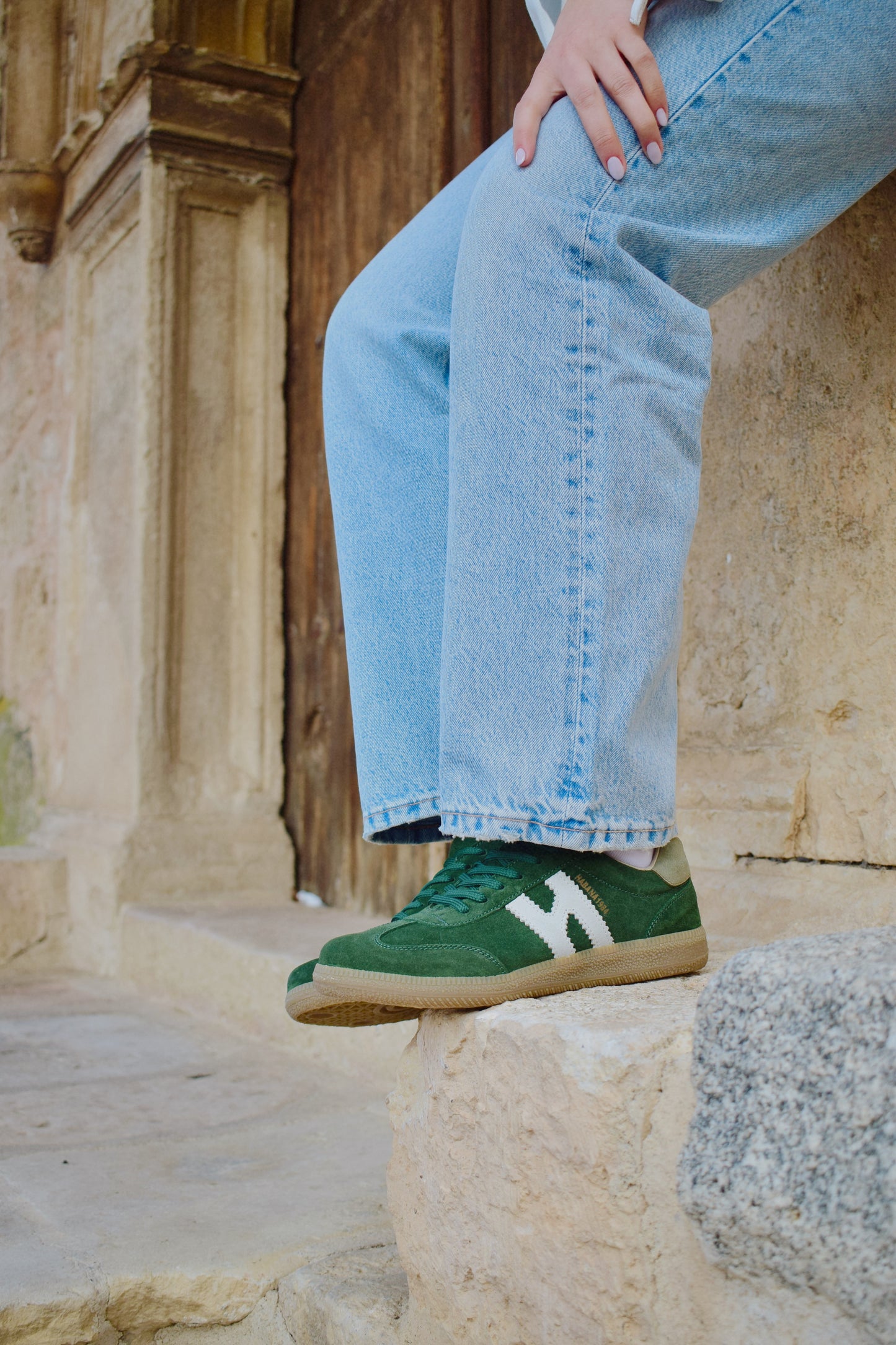 Zapatillas Habana de piel en Bosque